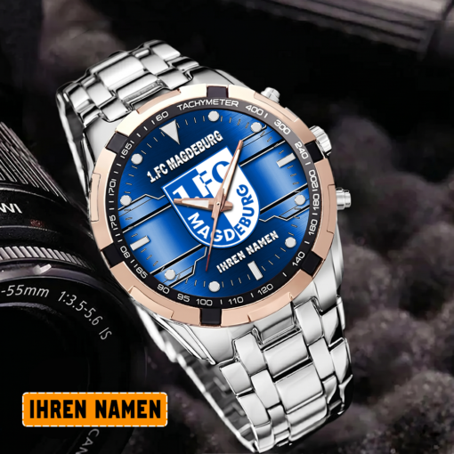 1. FC Magdeburg – Aurora Uhr Sonderausgabe mit Ihrem Namen 1. FC Magdeburg – Aurora Uhr Sonderausgabe mit Ihrem Namen