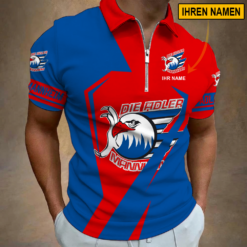 Adler Mannheim - Reißverschluss Poloshirt Sonderausgabe mit Ihrem Namen