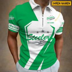 Bietigheim Steelers - Reißverschluss Poloshirt Sonderausgabe mit Ihrem Namen