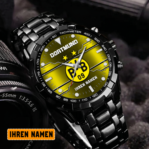 Borussia Dortmund – Aurora Uhr Sonderausgabe mit Ihrem Namen Borussia Dortmund – Aurora Uhr Sonderausgabe mit Ihrem Namen