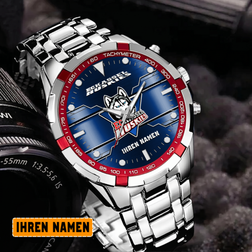 EC Kassel Huskies – Aurora Uhr Sonderausgabe mit Ihrem Namen EC Kassel Huskies – Aurora Uhr Sonderausgabe mit Ihrem Namen