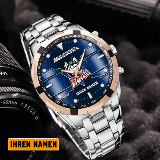 EC Kassel Huskies – Aurora Uhr Sonderausgabe mit Ihrem Namen EC Kassel Huskies – Aurora Uhr Sonderausgabe mit Ihrem Namen