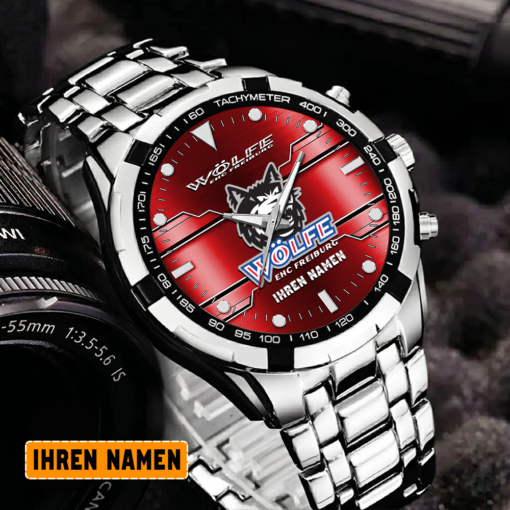 EHC Freiburg – Aurora Uhr Sonderausgabe mit Ihrem Namen EHC Freiburg – Aurora Uhr Sonderausgabe mit Ihrem Namen