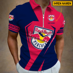 EHC Red Bull München - Reißverschluss Poloshirt Sonderausgabe mit Ihrem Namen