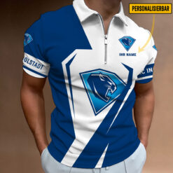 ERC Ingolstadt - Reißverschluss Poloshirt Sonderausgabe mit Ihrem Namen