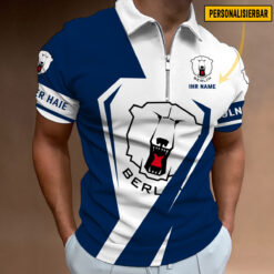 Eisbären Berlin - Reißverschluss Poloshirt Sonderausgabe mit Ihrem Namen