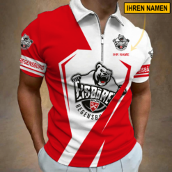 Eisbären Regensburg - Reißverschluss Poloshirt Sonderausgabe mit Ihrem Namen
