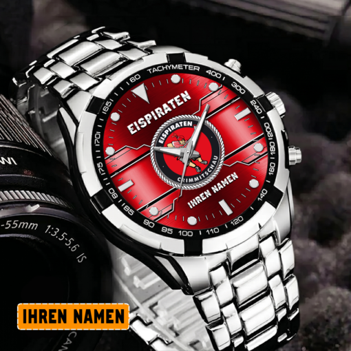 Eispiraten Crimmitschau – Aurora Uhr Sonderausgabe mit Ihrem Namen Eispiraten Crimmitschau – Aurora Uhr Sonderausgabe mit Ihrem Namen