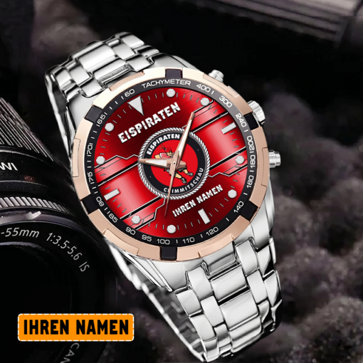 Eispiraten Crimmitschau – Aurora Uhr Sonderausgabe mit Ihrem Namen Eispiraten Crimmitschau – Aurora Uhr Sonderausgabe mit Ihrem Namen