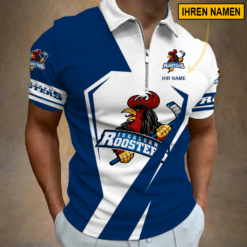 Iserlohn Roosters - Reißverschluss Poloshirt Sonderausgabe mit Ihrem Namen
