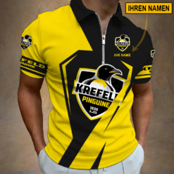 Krefeld Pinguine - Reißverschluss Poloshirt Sonderausgabe mit Ihrem Namen