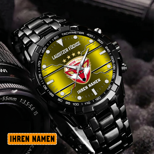 Lausitzer Füchse – Aurora Uhr Sonderausgabe mit Ihrem Namen Lausitzer Füchse – Aurora Uhr Sonderausgabe mit Ihrem Namen