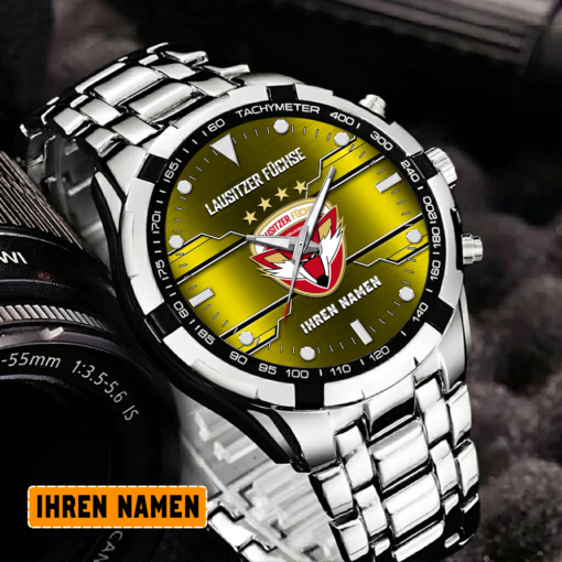 Lausitzer Füchse – Aurora Uhr Sonderausgabe mit Ihrem Namen Lausitzer Füchse – Aurora Uhr Sonderausgabe mit Ihrem Namen