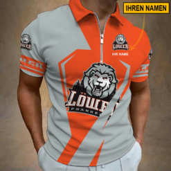 Löwen Frankfurt - Reißverschluss Poloshirt Sonderausgabe mit Ihrem Namen