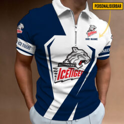 Nürnberg Ice Tigers - Reißverschluss Poloshirt Sonderausgabe mit Ihrem Namen