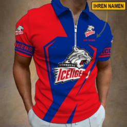 Nürnberg Ice Tigers - Reißverschluss Poloshirt Sonderausgabe mit Ihrem Namen