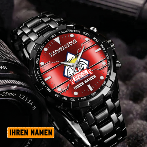 Pinguins Bremerhaven – Aurora Uhr Sonderausgabe mit Ihrem Namen Pinguins Bremerhaven – Aurora Uhr Sonderausgabe mit Ihrem Namen