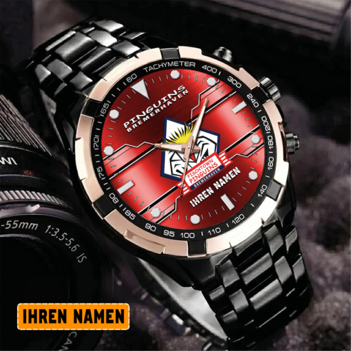 Pinguins Bremerhaven – Aurora Uhr Sonderausgabe mit Ihrem Namen Pinguins Bremerhaven – Aurora Uhr Sonderausgabe mit Ihrem Namen