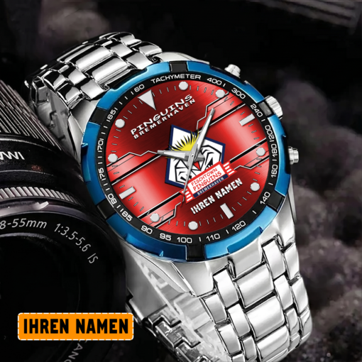 Pinguins Bremerhaven – Aurora Uhr Sonderausgabe mit Ihrem Namen Pinguins Bremerhaven – Aurora Uhr Sonderausgabe mit Ihrem Namen