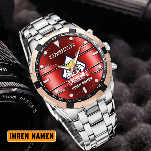 Pinguins Bremerhaven – Aurora Uhr Sonderausgabe mit Ihrem Namen Pinguins Bremerhaven – Aurora Uhr Sonderausgabe mit Ihrem Namen