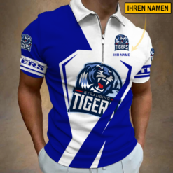 Straubing Tigers - Reißverschluss Poloshirt Sonderausgabe mit Ihrem Namen