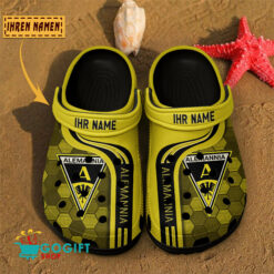 Alemannia Aachen – Clogs Neue Version mit Ihrem Namen