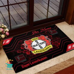 Bayer 04 Leverkusen - Fußmatte aus Gummi Neue Version mit Ihrem Namen