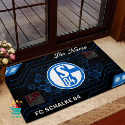 FC Schalke 04 - Fußmatte aus Gummi Neue Version mit Ihrem Namen