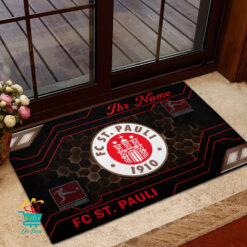 FC St. Pauli - Fußmatte aus Gummi Neue Version mit Ihrem Namen