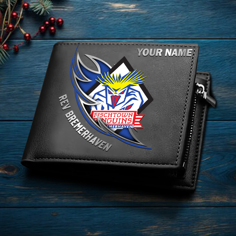 Fischtown Pinguins – Ledergeldbörse Neue Edition mit Ihrem Namen Fischtown Pinguins – Ledergeldbörse Neue Edition mit Ihrem Namen