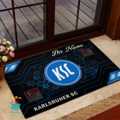 Karlsruher SC - Fußmatte aus Gummi Neue Version mit Ihrem Namen
