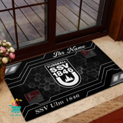 SSV Ulm 1846 Fußball - Fußmatte aus Gummi Neue Version mit Ihrem Namen