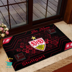 VfB Stuttgart - Fußmatte aus Gummi Neue Version mit Ihrem Namen