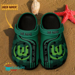 VfL Wolfsburg – Clogs Neue Version mit Ihrem Namen