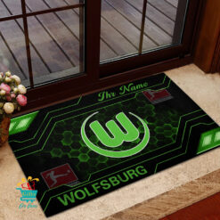 VfL Wolfsburg - Fußmatte aus Gummi Neue Version mit Ihrem Namen