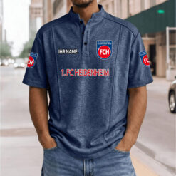 1. FC Heidenheim - Stehkragen-Polo Neue Version mit Ihrem Namen
