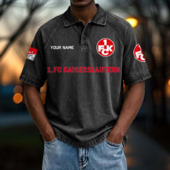 1. FC Kaiserslautern - Vintage Wash Polo Neue Version mit Ihrem Namen
