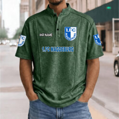 1. FC Magdeburg – Stehkragen-Polo Neue Version mit Ihrem Namen
