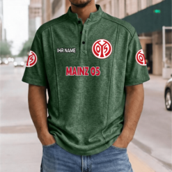 1. FSV Mainz 05 – Stehkragen-Polo Neue Version mit Ihrem Namen