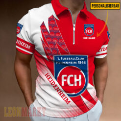 1. FC Heidenheim - Reißverschluss Poloshirt Neue Version mit Ihrem Namen