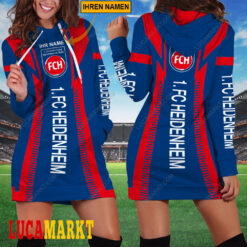 1. FC Heidenheim - Damenkleid mit Kapuze Sonderausgabe mit Ihrem Namen