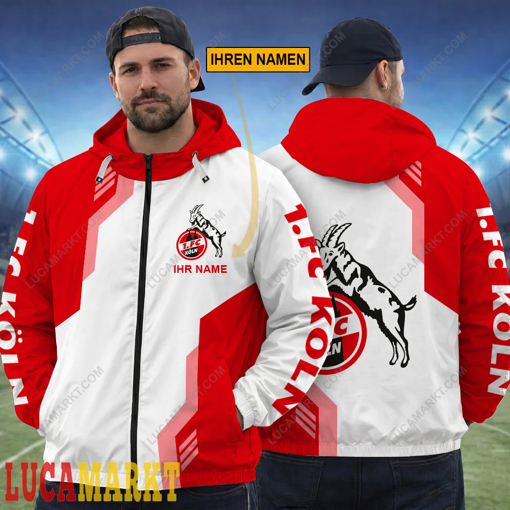 1. FC Köln – FlexZip Hoodie Sonderausgabe mit Ihrem Namen 1. FC Köln – FlexZip Hoodie Sonderausgabe mit Ihrem Namen