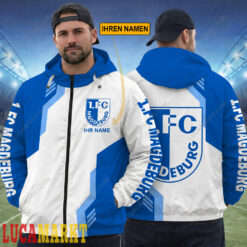 1. FC Magdeburg - FlexZip Hoodie Sonderausgabe mit Ihrem Namen