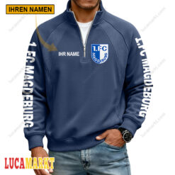 1. FC Magdeburg - Pullover mit Reißverschluss Sonderausgabe mit Ihrem Namen