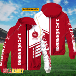 1. FC Nürnberg - FlexZip Hoodie Neue Edition mit Ihrem Namen