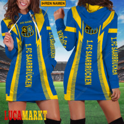 1. FC Saarbrücken - Damenkleid mit Kapuze Sonderausgabe mit Ihrem Namen