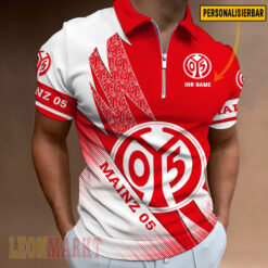1. FSV Mainz 05 - Reißverschluss Poloshirt Neue Version mit Ihrem Namen