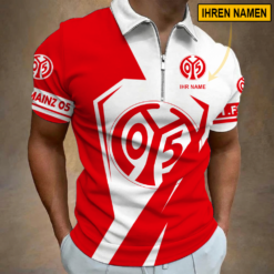 1. FSV Mainz 05 - Reißverschluss Poloshirt Sonderausgabe mit Ihrem Namen