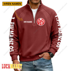 1. FSV Mainz 05 - Pullover mit Reißverschluss Sonderausgabe mit Ihrem Namen