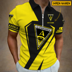 Alemannia Aachen - Reißverschluss Poloshirt Sonderausgabe mit Ihrem Namen